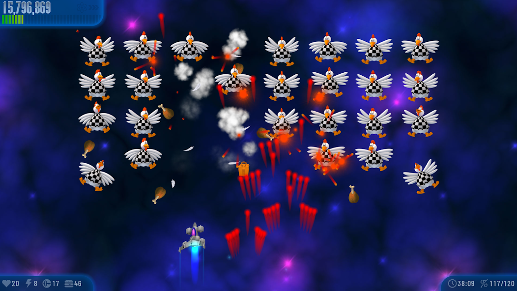 Chicken Invaders 3 gameplay screenshot 2