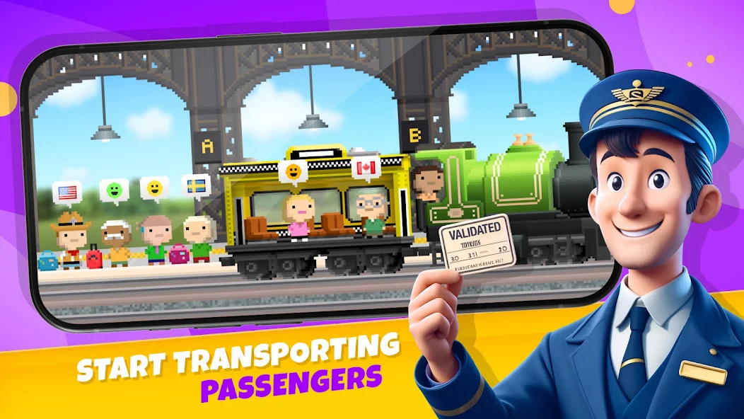 Pocket Trains: Railroad Tycoon gameplay screenshot 1