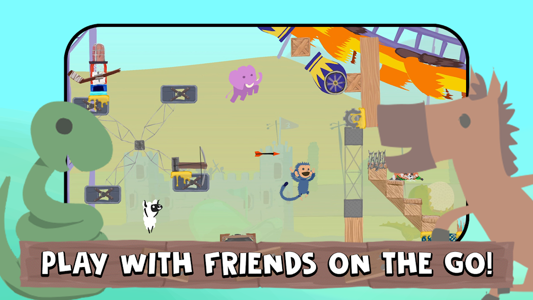 Ultimate Chicken Horse gameplay screenshot 1